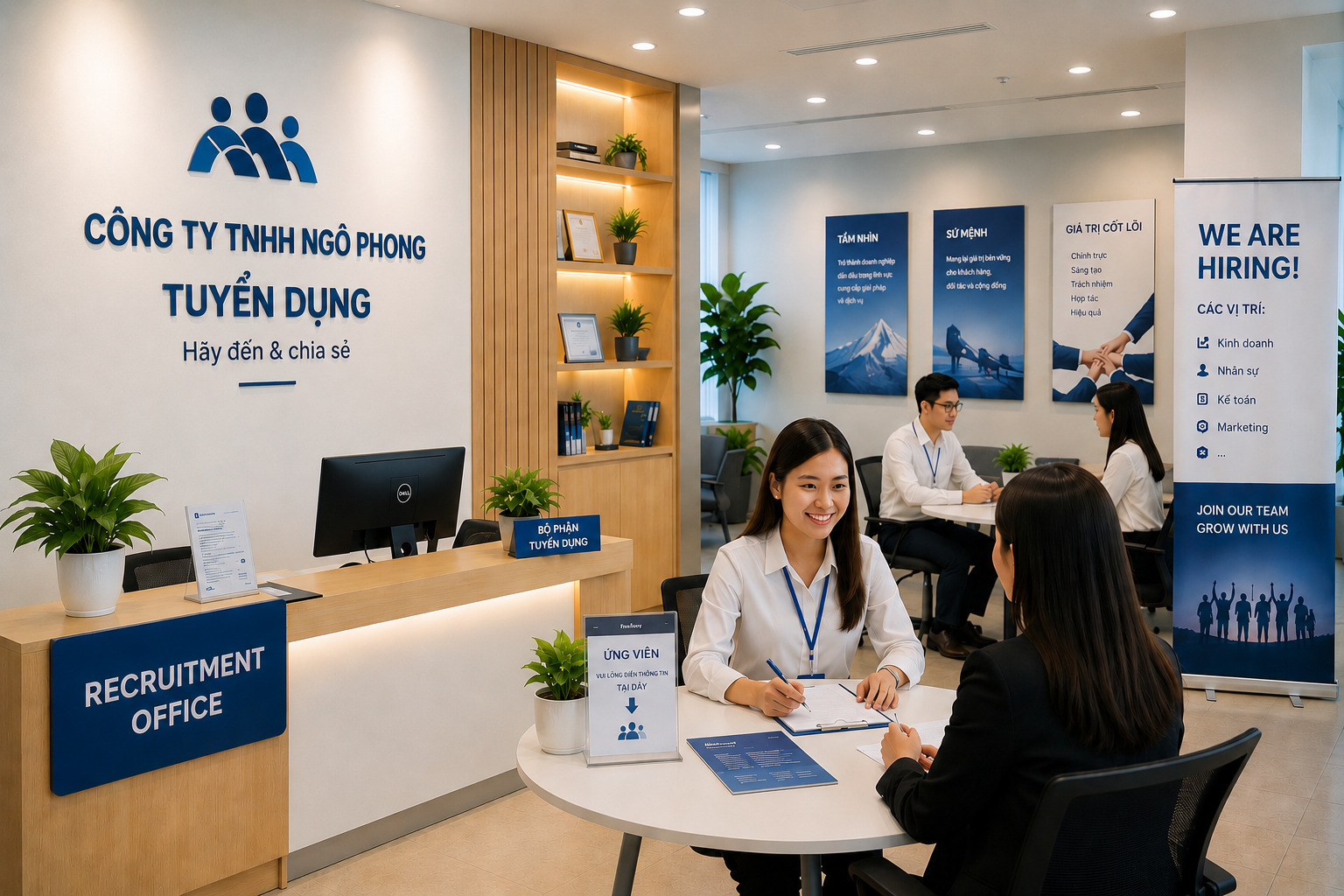 Môi trường làm việc chuyên nghiệp tại Ngô Phong